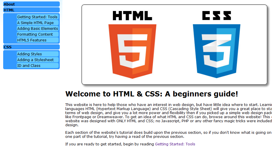 HTML and CSS Thumbnail